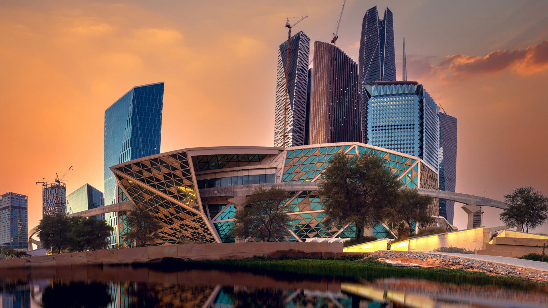 King Abdullah Financial District in Riyadh Office Sector